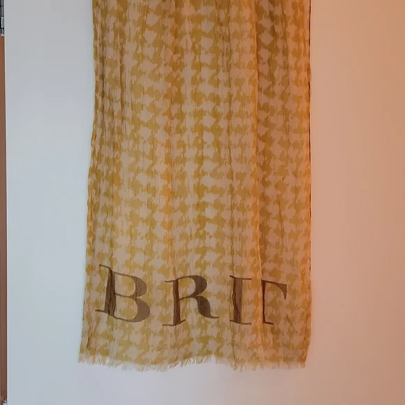 Burberry silk scarf about 2x7 feet - Picture 3 of 5
